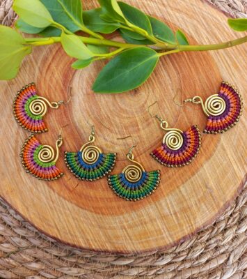 Boucles d'oreilles spirale